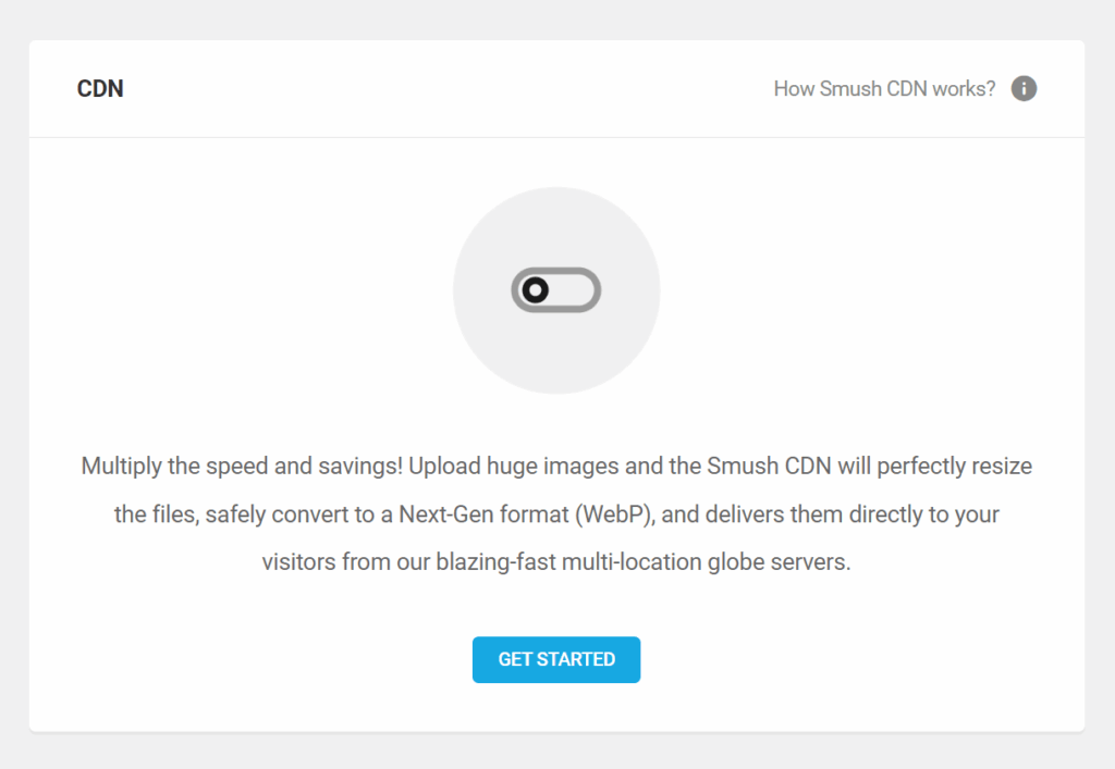 Activer Smush CDN