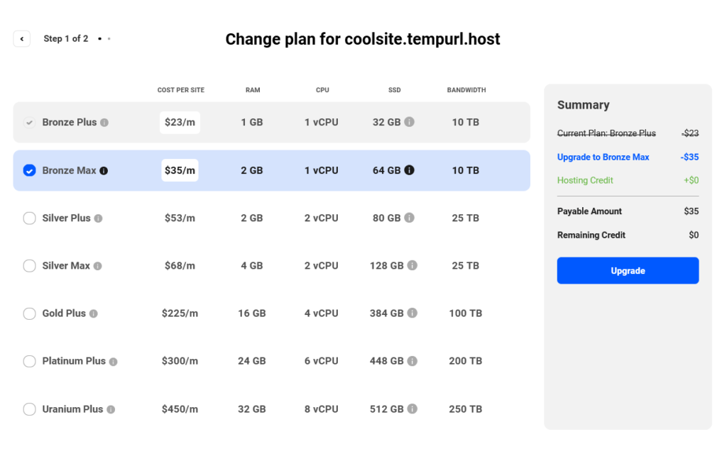 changer plan hébergement