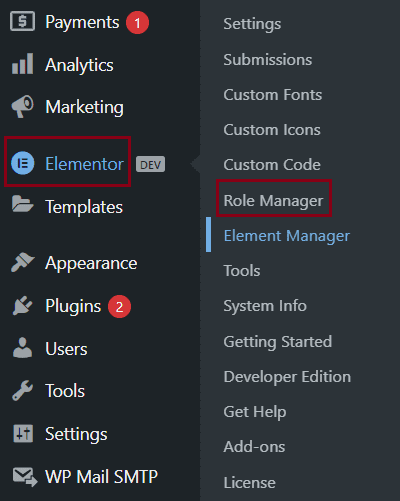 Add custom code in Elementor
