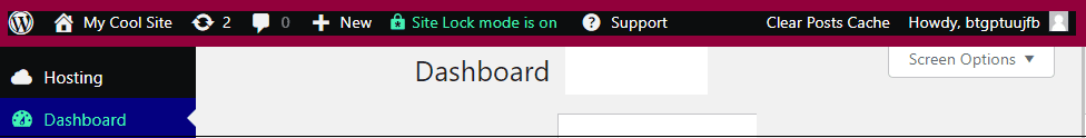 The WordPress top bar 1 Understanding WP Admin 1
