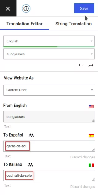 Manual slug translation - translate slug