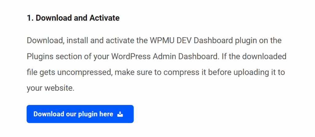 Download Dashboard plugin to connect a site to the Hub