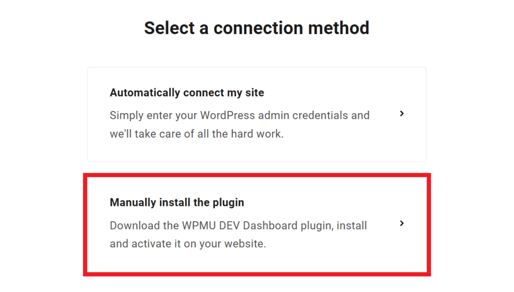 Manually connect a new site in the Hub