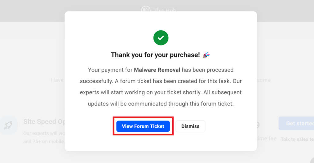 purchase thankyou note